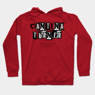 Cantina Turner - Dinner Ladies Logo (Black and White Text) Hoodie